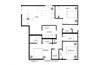 Thunderbird Apartments 3x2 Floor Plan